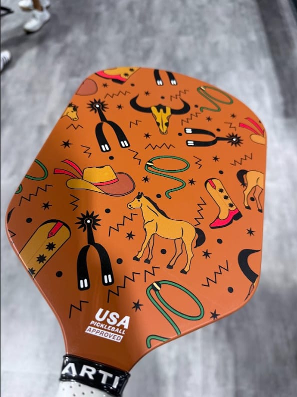 Customer photo review of ARTI 16mm Carbon Fiber "TEXAS" Pickleball Paddle