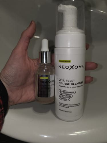 Customer photo review of Pack Sérum Ultra Rejuvenecedor & Limpiador Facial Cell Reset