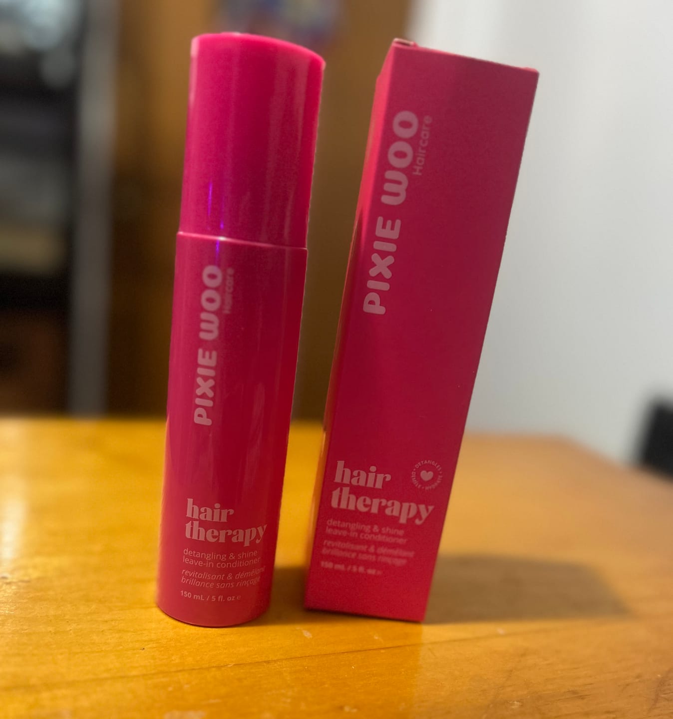 Customer photo review of (Pre order) Warm Raspberry Hair Therapy Detangling & Hydrating Spray (new limited edition scent)