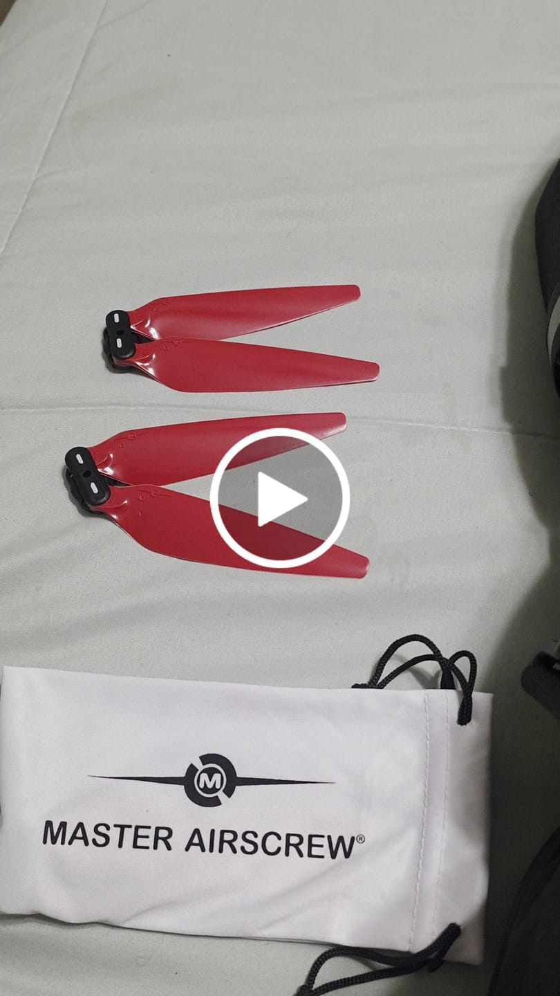 Customer video review of DJI Air 3 STEALTH Upgrade Propellers - x4 Red