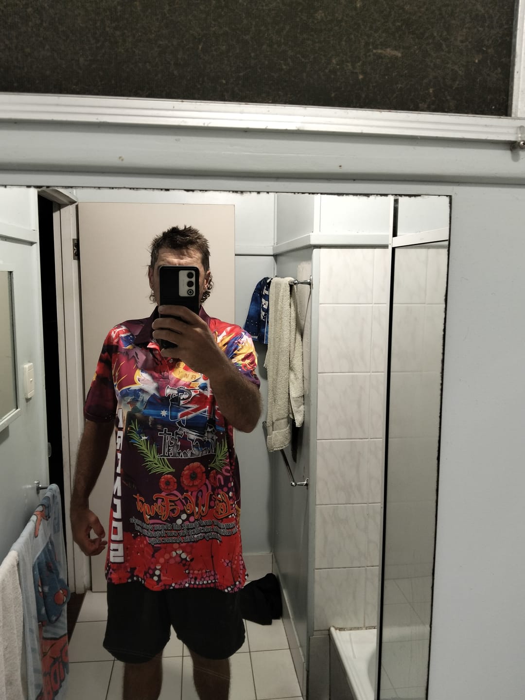 Customer photo review of Personalised Australia Rugby Broncos ANZAC Polo Shirt Brisbane Scratch Style DT02