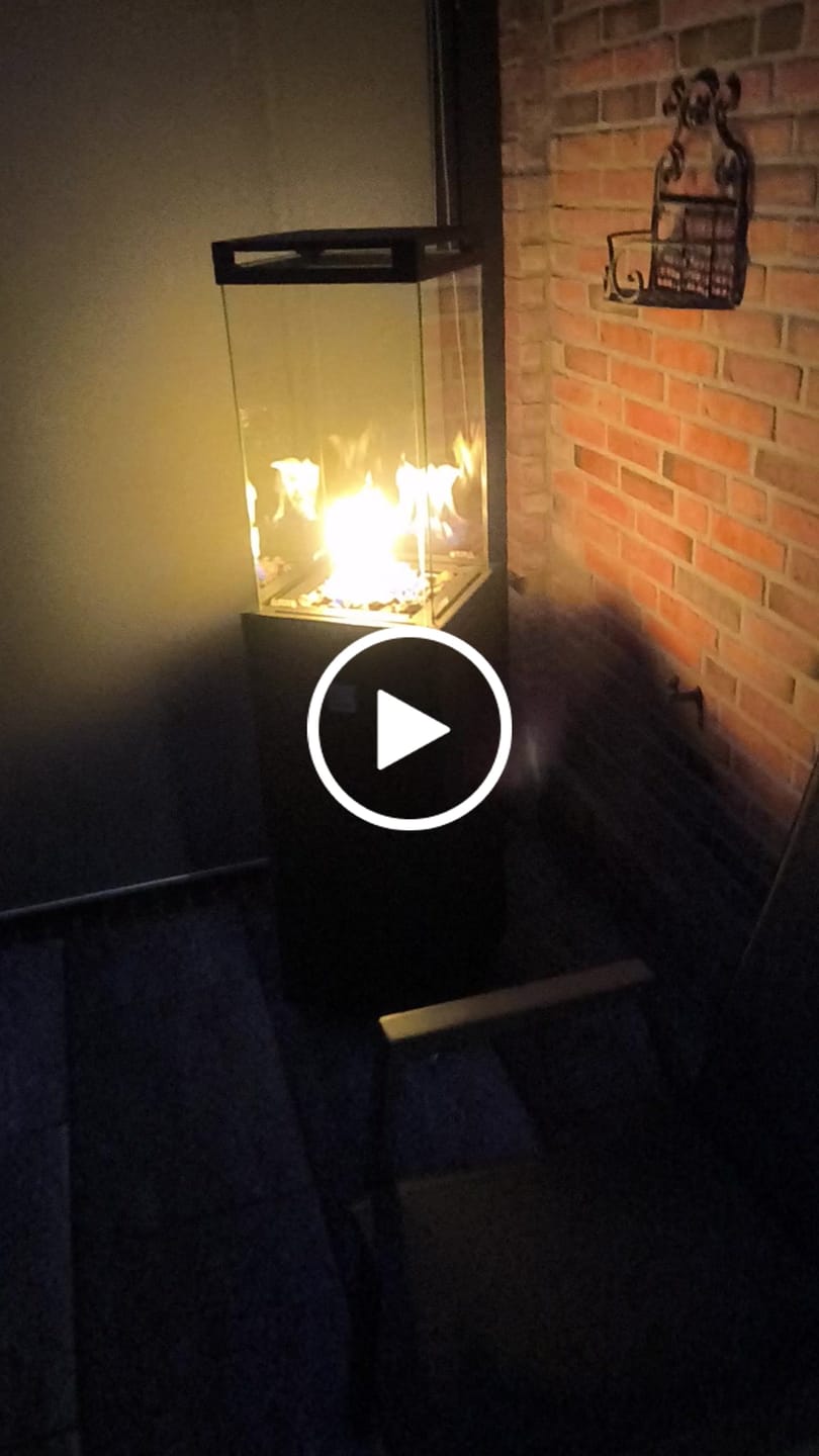 Customer video review of Gartenzeit® Gas-Terrassenheizer mit Glaszylinder inkl. Abdeckung