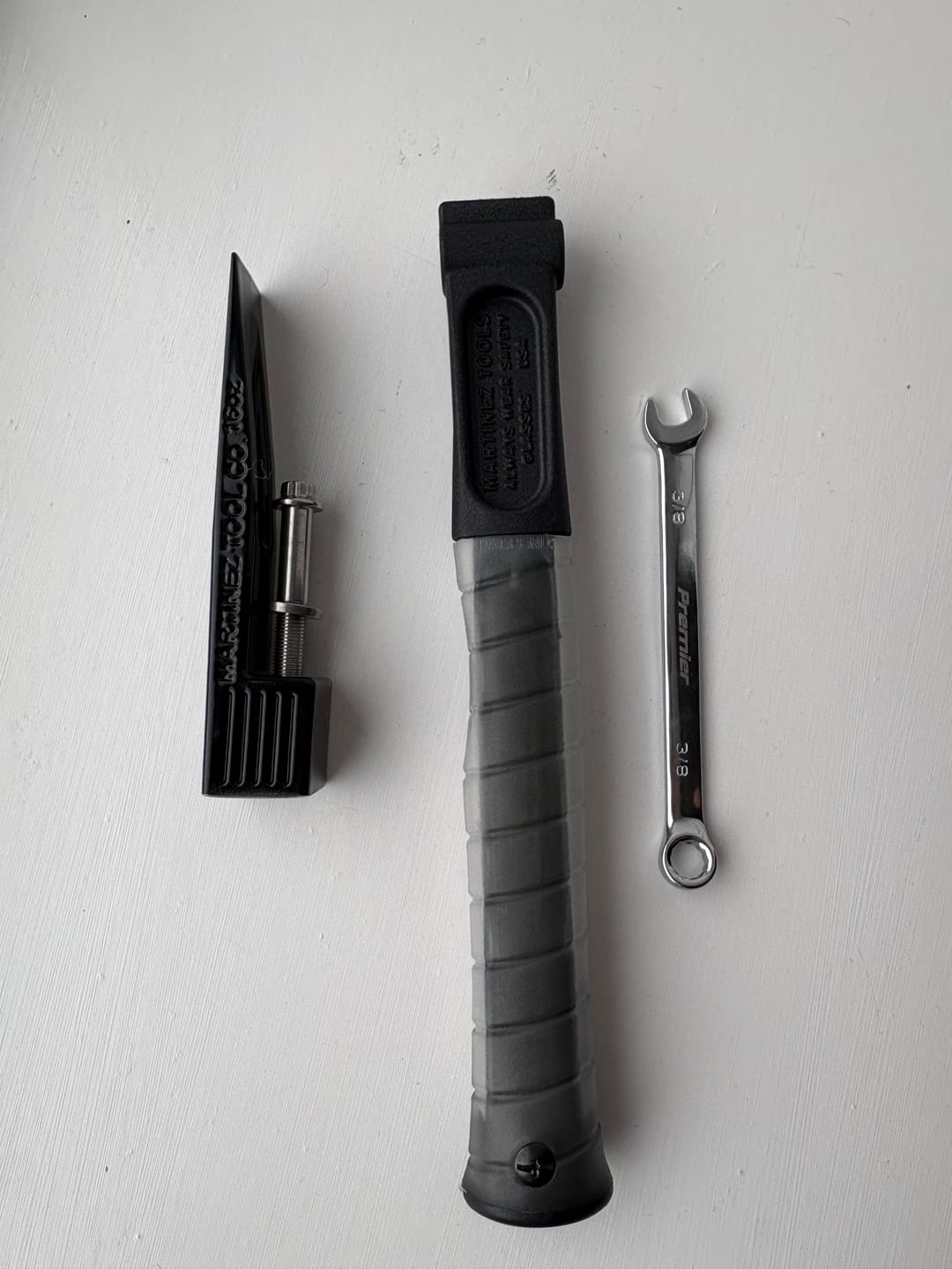 Customer photo review of Martinez Tools | Clear Overlay Hammer Grip