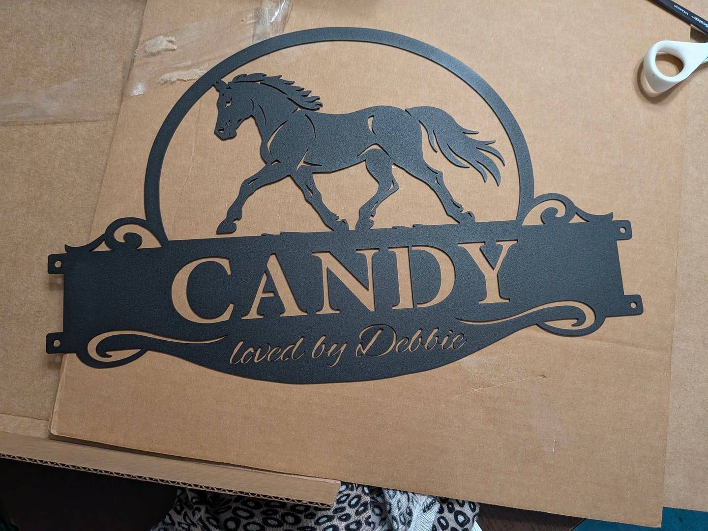 Customer photo review of Custom Metal Signs