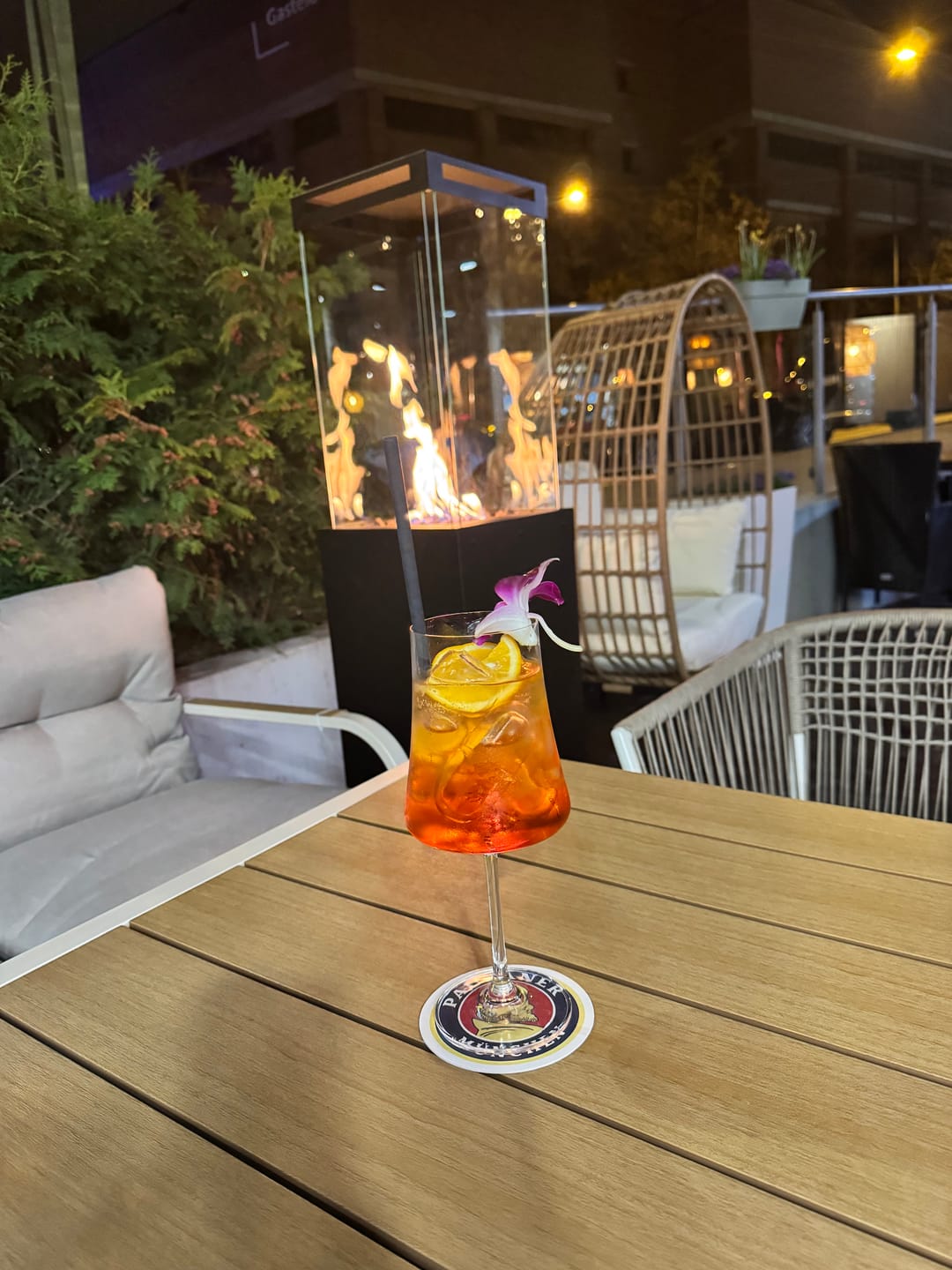 Customer photo review of Gartenzeit® Gas-Terrassenheizer mit Glaszylinder inkl. Abdeckung