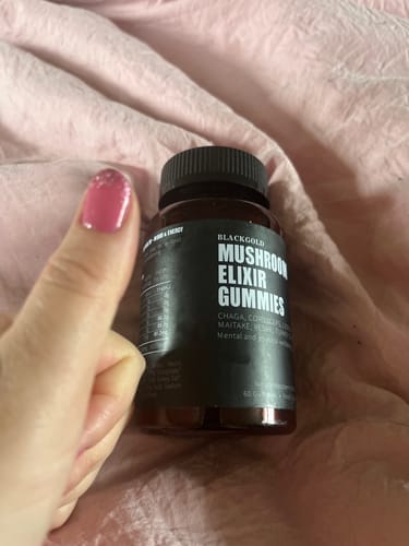 Customer photo review of Mushroom Elixir Gummies