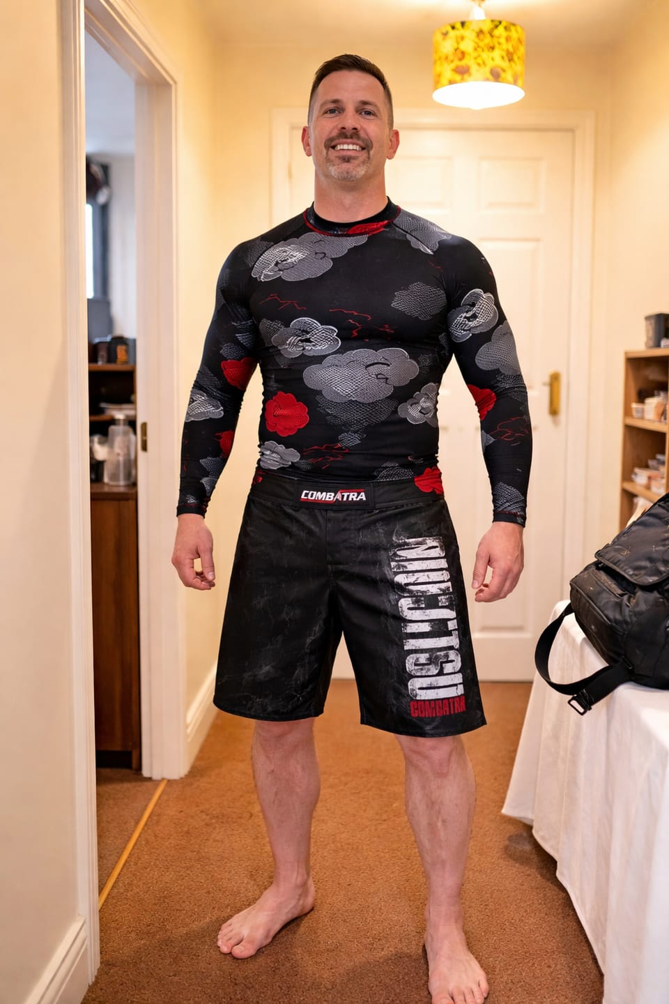 Customer photo review of Dark Cloud Rising BJJ Rashguard