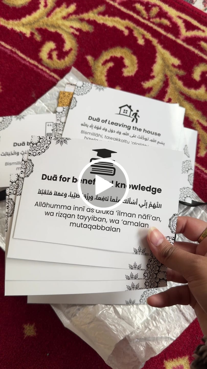 Customer video review of Set of 13 Duaa Transparent Stickers