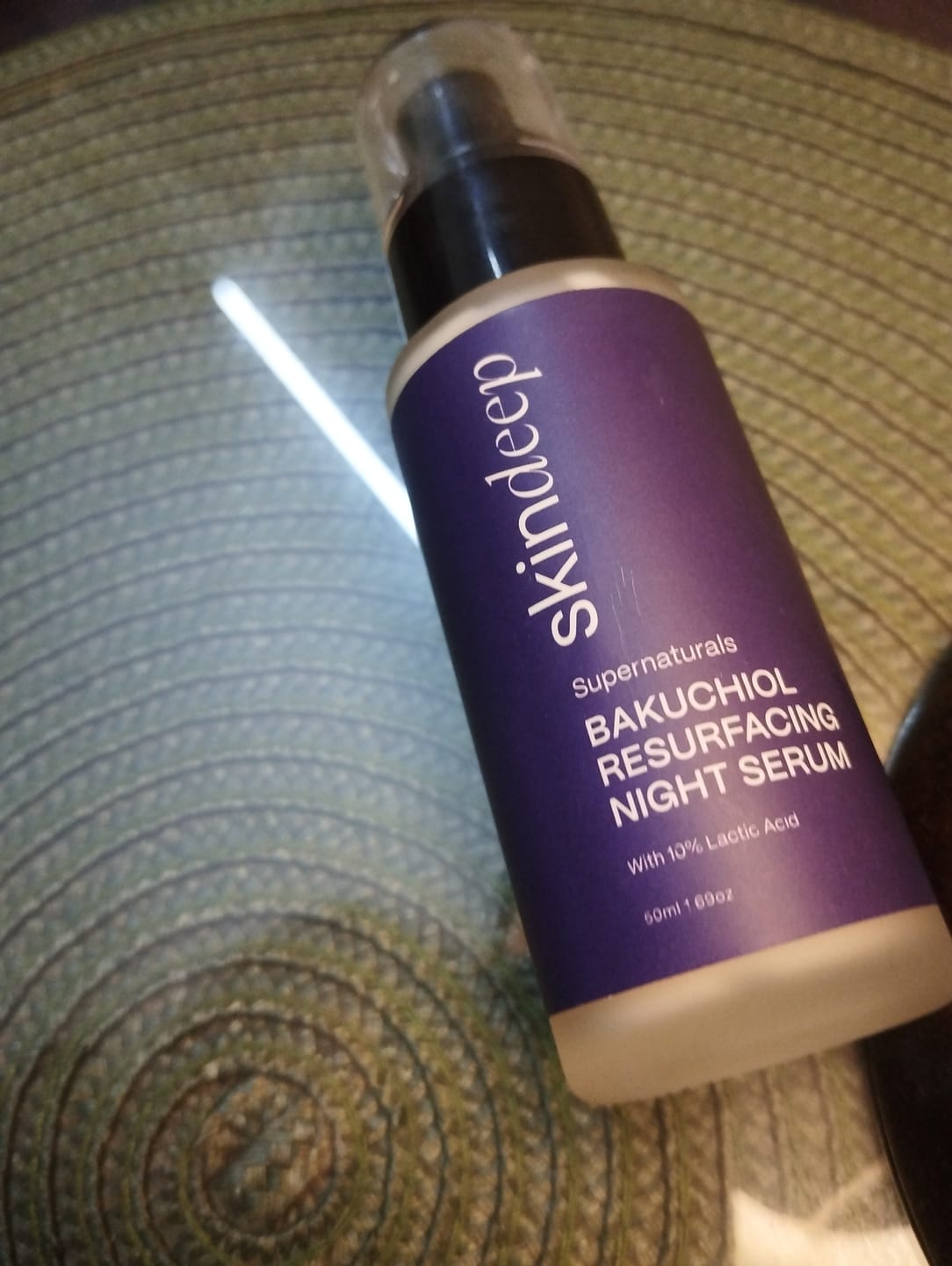 Customer photo review of BAKUCHIOL RESURFACING NIGHT SERUM - with 10% Lactic Acid