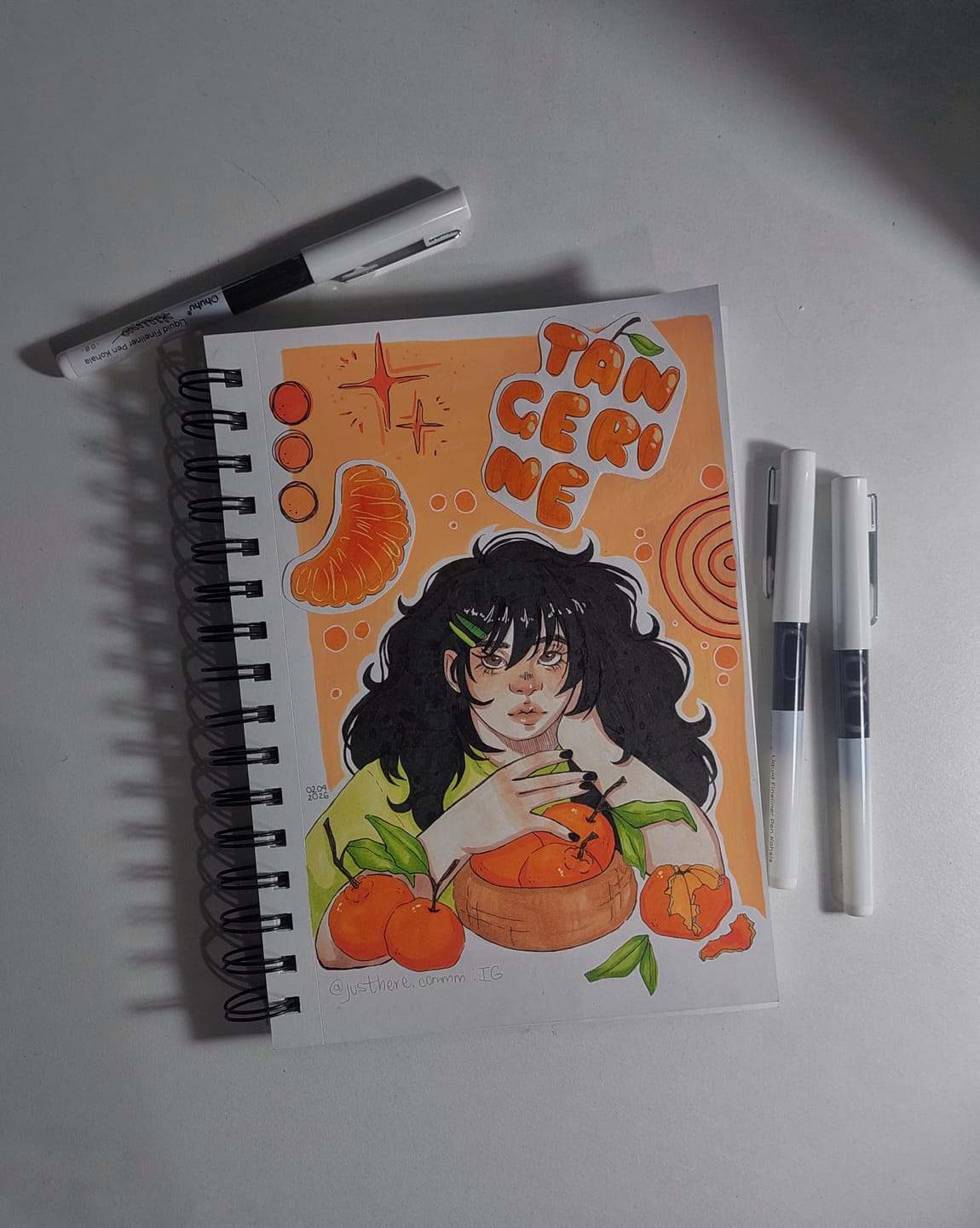 Customer photo review of Ohuhu Bleedproof Double-Sided Marker Pad, Spiral-Bound