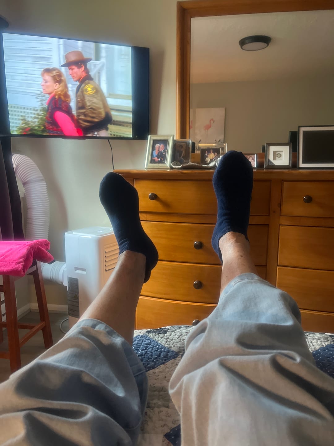Customer photo review of Navy Blue Ankle Socks Bundle 5-Pack