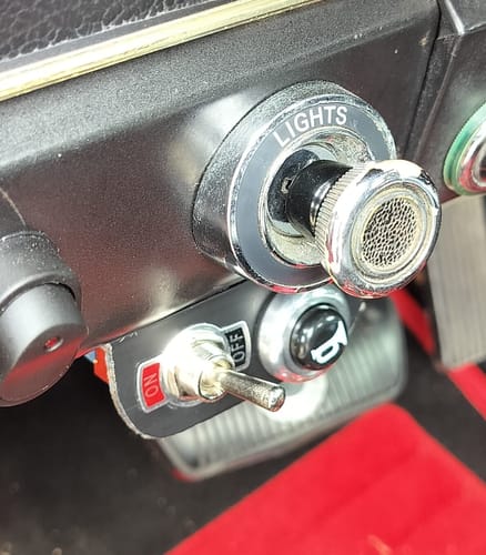 Customer photo review of 15 Amp Chrome Toggle Switch Single Pole OFF-ON