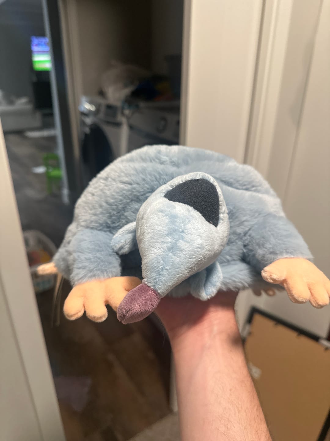 Customer photo review of Disney's A Goofy Movie "Lester's Possum Pal" – Plush Hat
