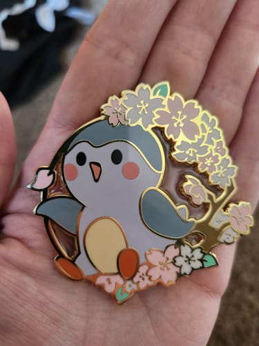 Customer photo review of Cherry Blossoms Pin