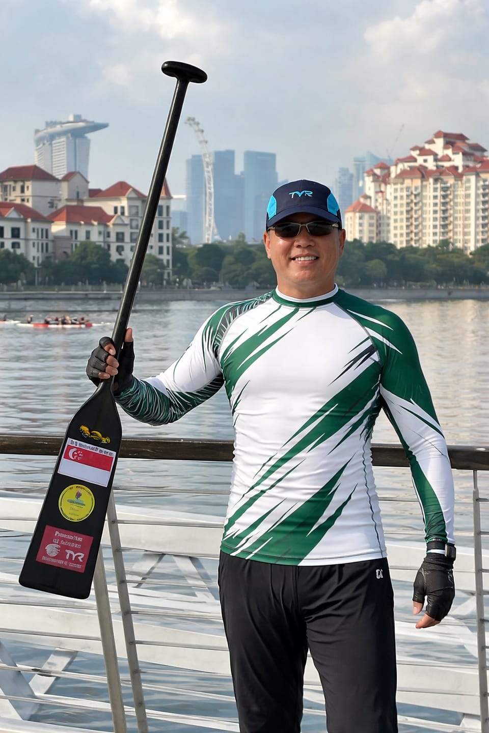 Customer photo review of Green Strike Combat BJJ Rashguard