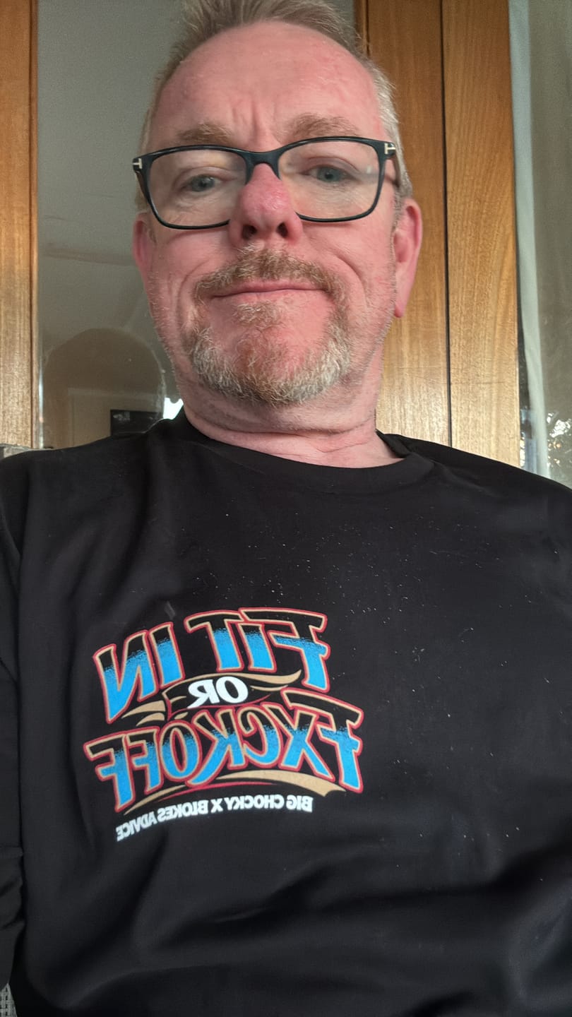 Customer photo review of Big Chocky | Fit In Tee