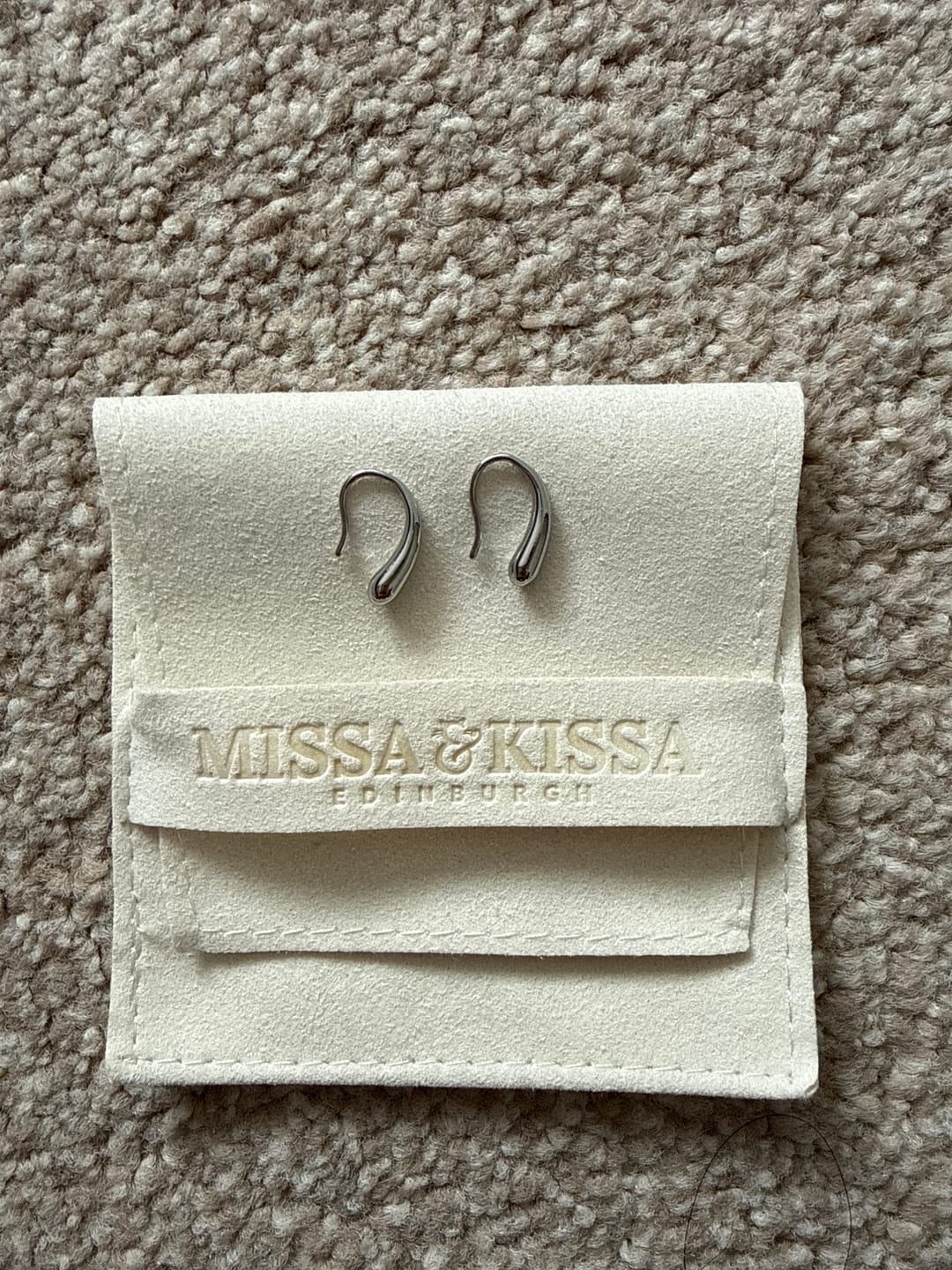 Customer photo review of Waterdrop Hook Earrings