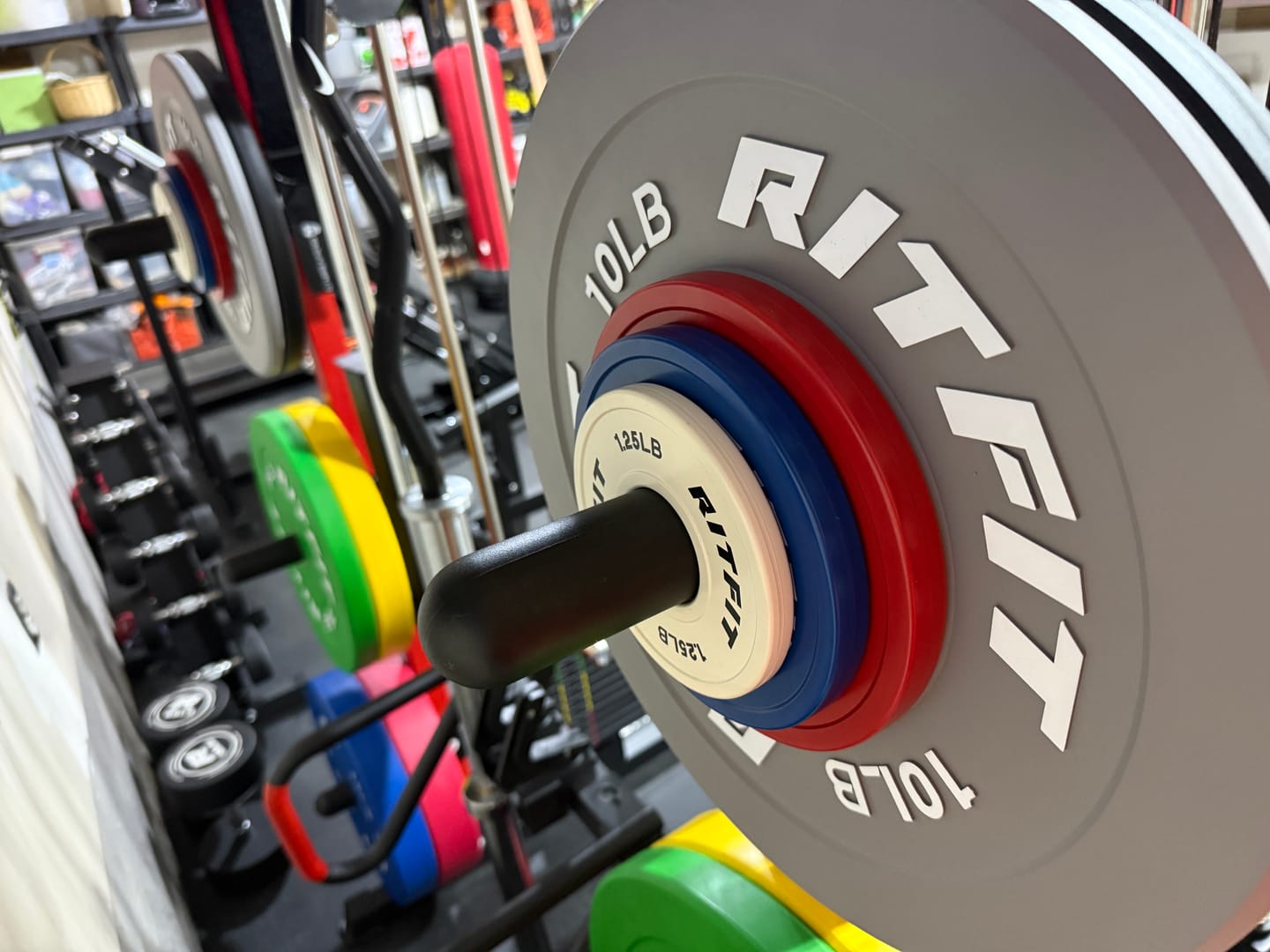 Customer photo review of RitFit Mini Rubber Weight Plates Standard Set