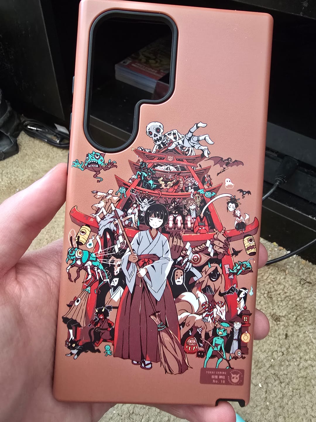Customer photo review of Yokai Shrine Samsung Case