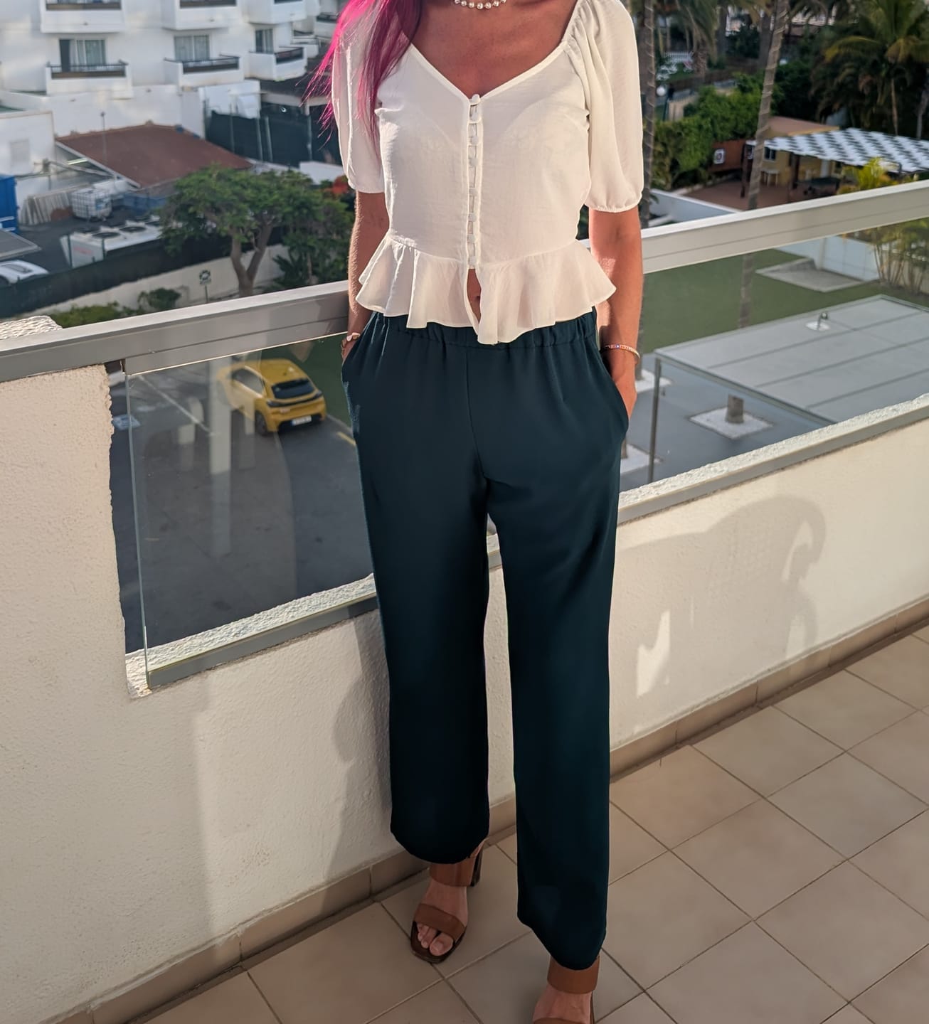 Customer photo review of Plain Bubble Crepe Fabric