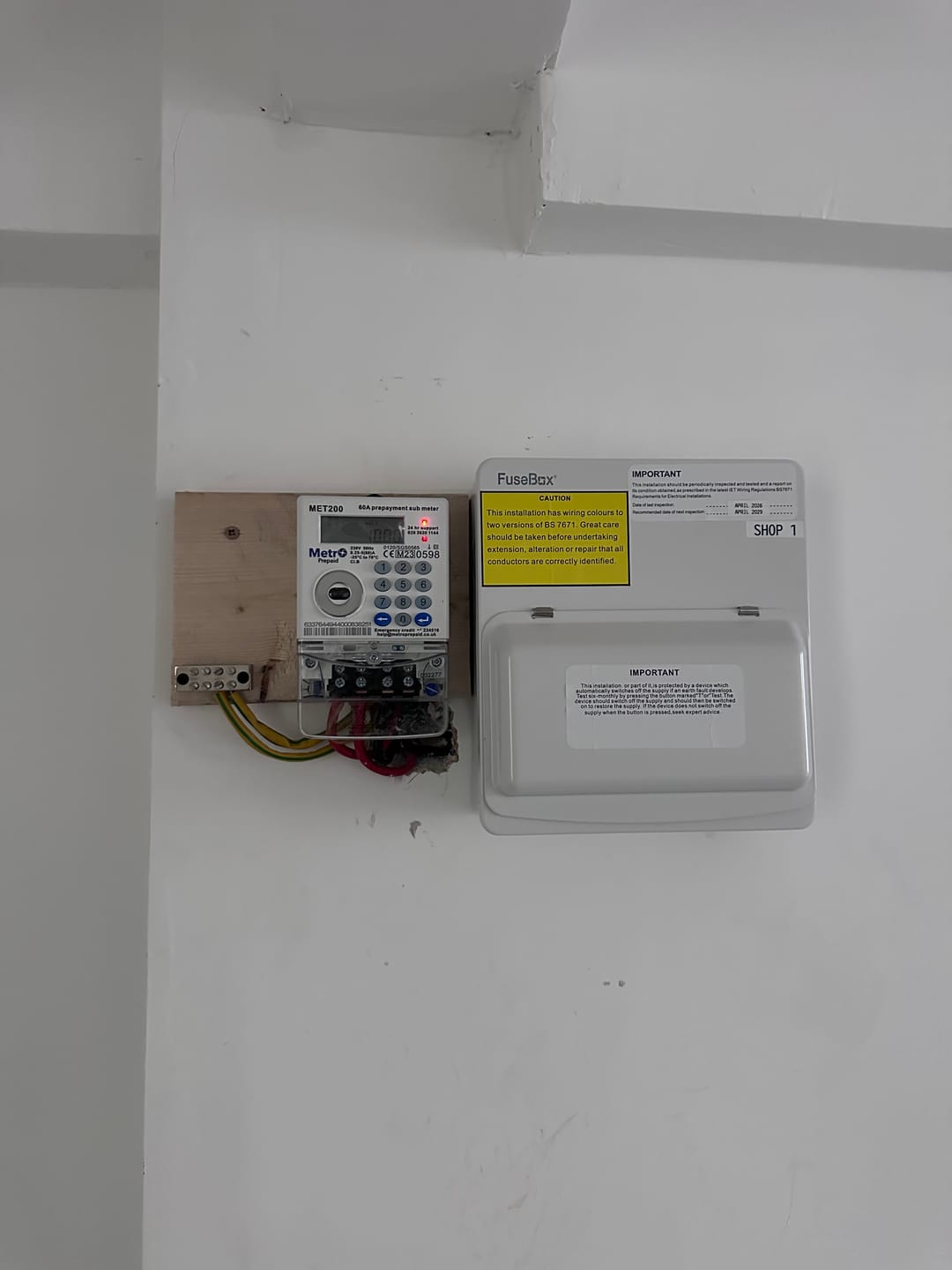 Customer photo review of Metro MET200 Prepaid Digital Single Phase Meter