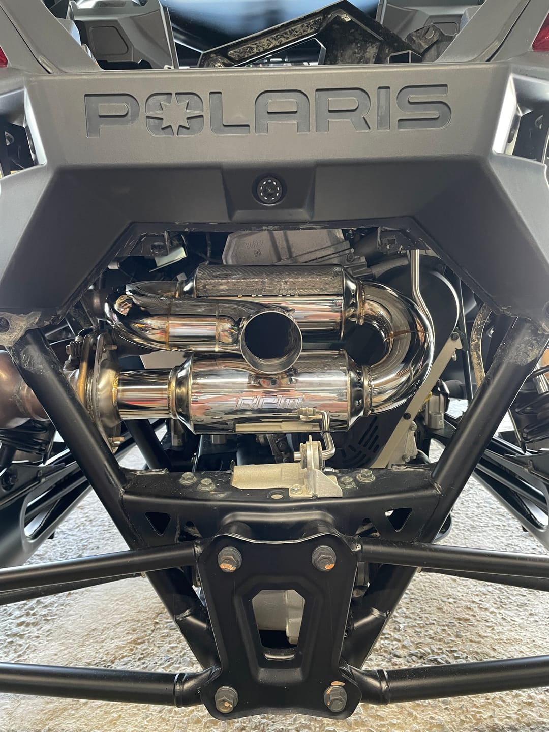 Customer photo review of RPM Polaris RZR Pro R 3" DUAL Sport Muffler W/ 3" Tip