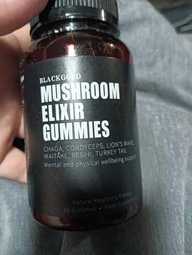 Customer photo review of Mushroom Elixir Gummies