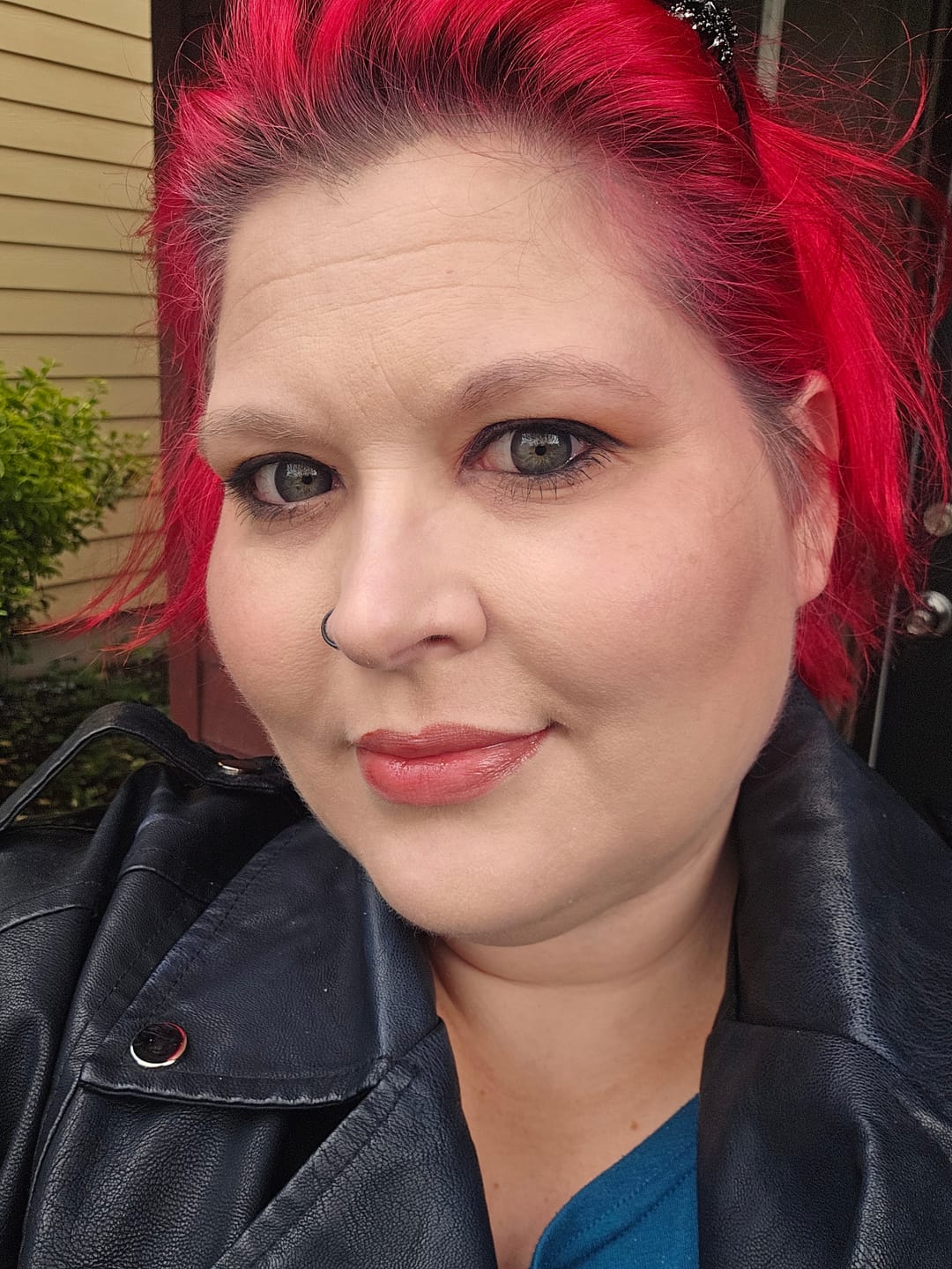 Customer photo review of Americano Gray Prescription Colored Contact Lenses