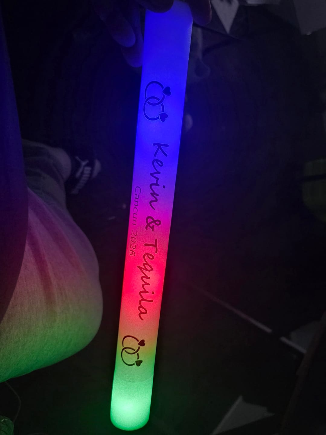 Customer photo review of Custom-Made Glow Sticks