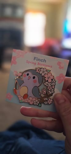 Customer photo review of Cherry Blossoms Pin