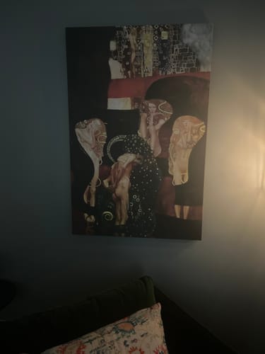 Customer photo review of Jurisprudence (Colorized) | Gustav Klimt | 1903