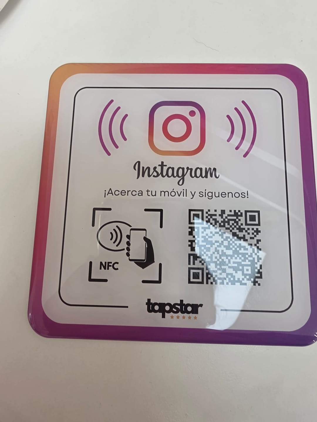 Customer photo review of Placa Seguidores Instagram