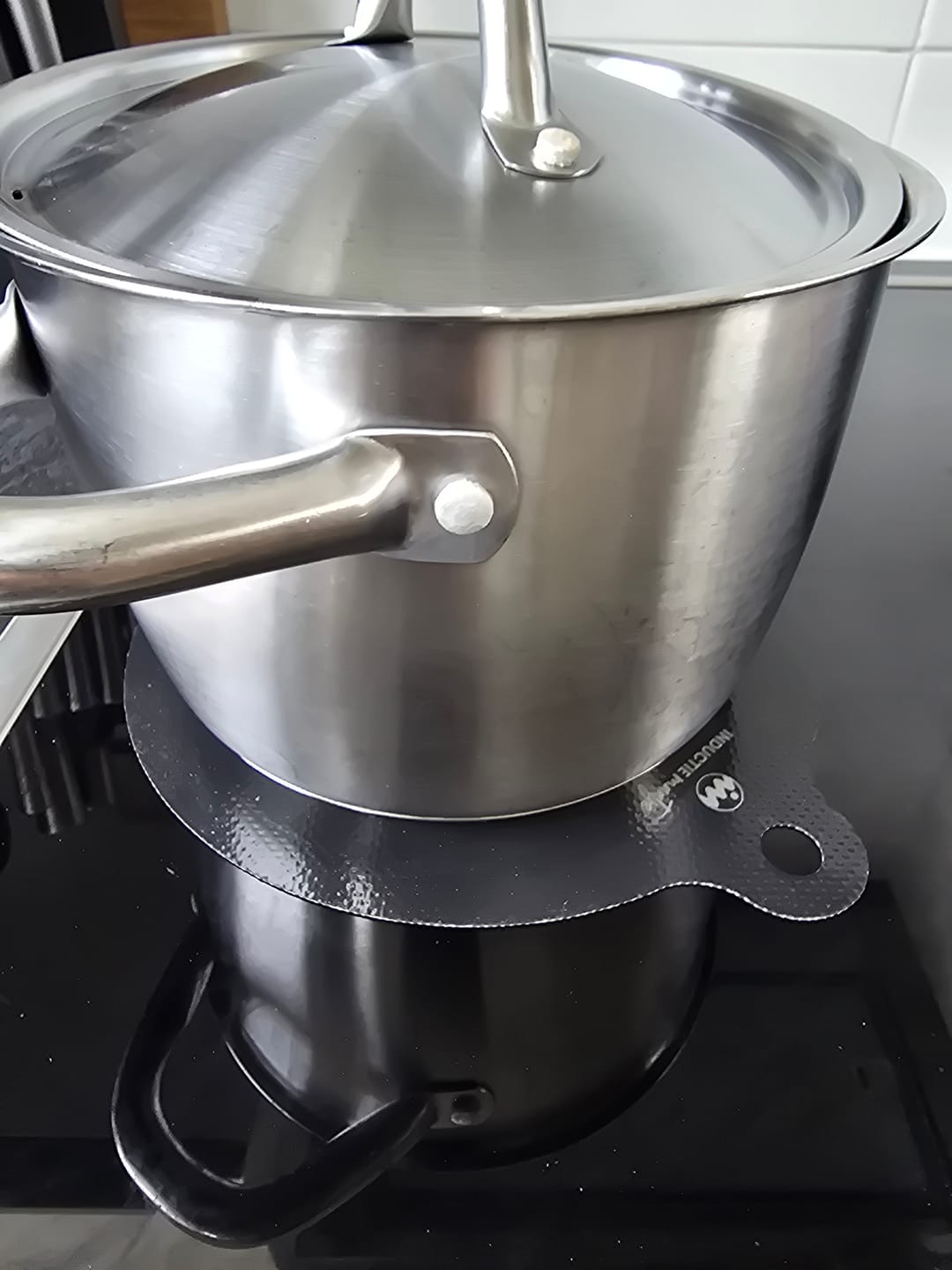 Customer photo review of Inductie matjes set van 4 - Zwart - Diverse maten