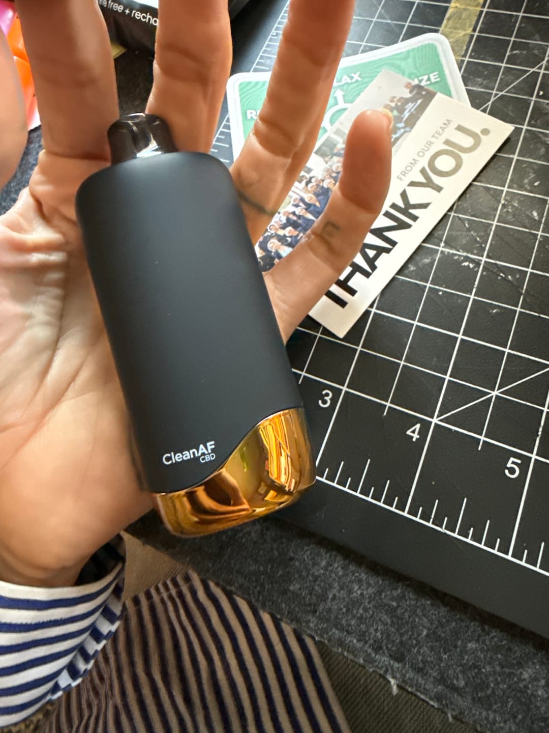 Customer photo review of Rainbow Sherbet CBD Vape