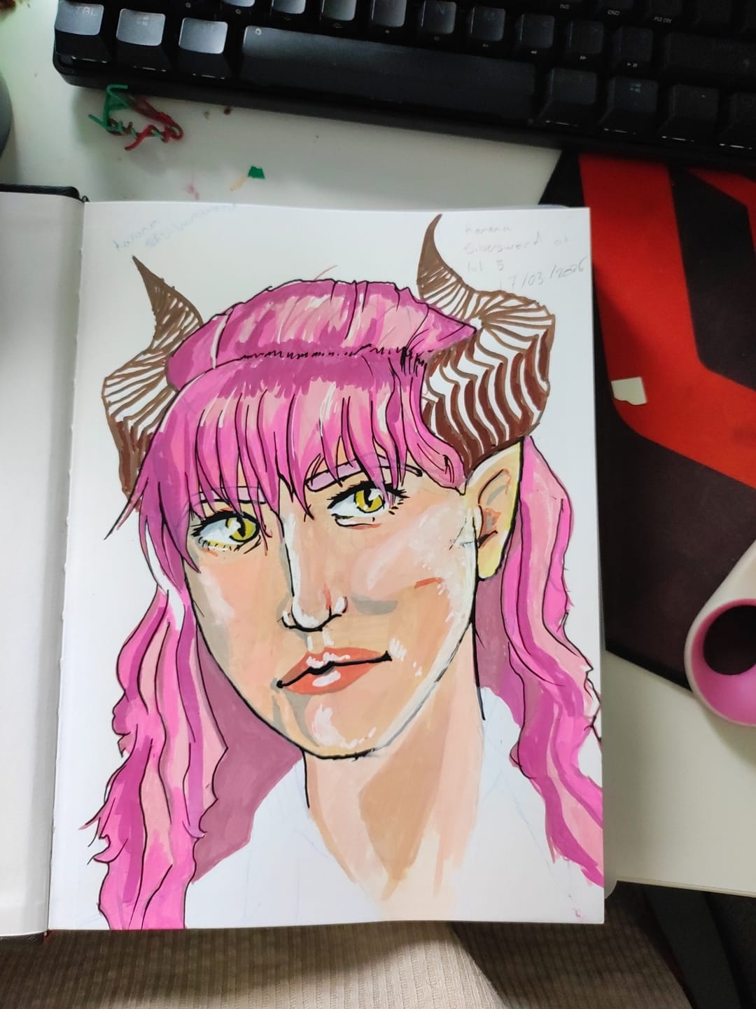 Customer photo review of Ohuhu Marker Pads Art Sketchbooks for Markers