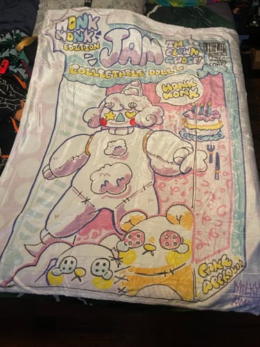 Customer photo review of Clown Doll Toy Box Sticker: OC Jam