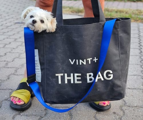 Customer photo review of FERMUARLI MUMLU KANVAS TOTE ÇANTA - BÜYÜK - ANTRASİT