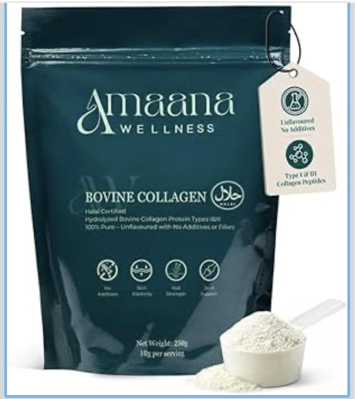 Customer photo review of Halal Bovine Collagen Powder Pouch