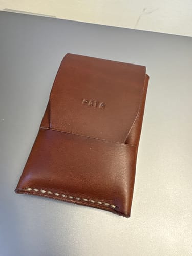 Customer photo review of Slimmad plånbok i äkta läder