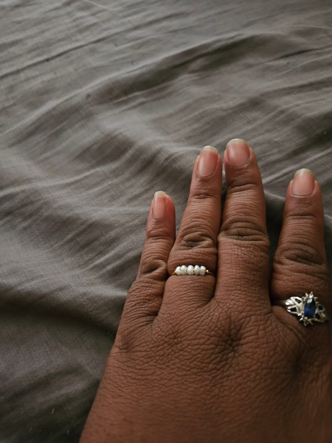 Customer photo review of Ariel Mini Pearl Ring (Bundle)