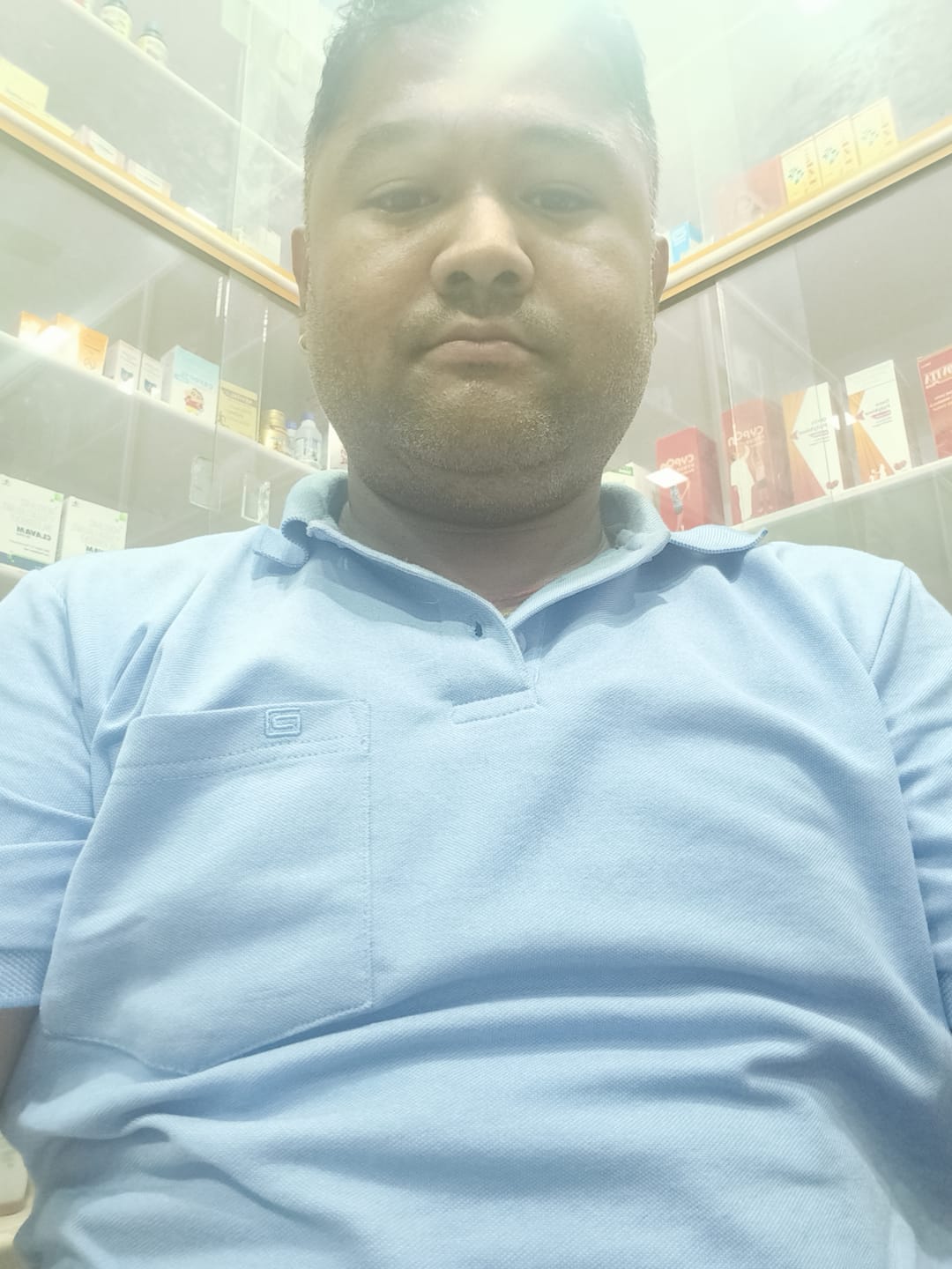 Customer photo review of Golf Polo + Basic Chino - Light Purple Blue T-Shirt With Slate Gray Trouser Combo For Men | Ariser