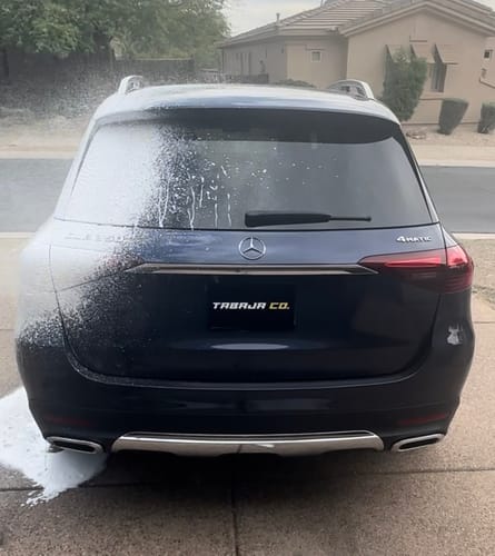 Customer photo review of Create Your Own Custom Magnetic License Plate Cover