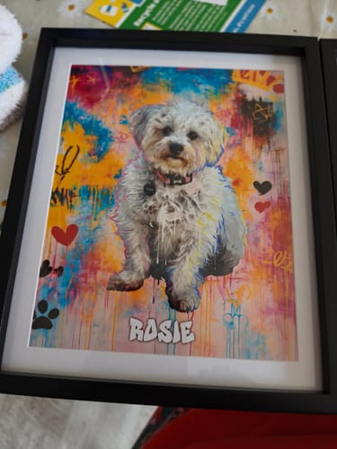 Customer photo review of Graffiti -  Personalised Poster