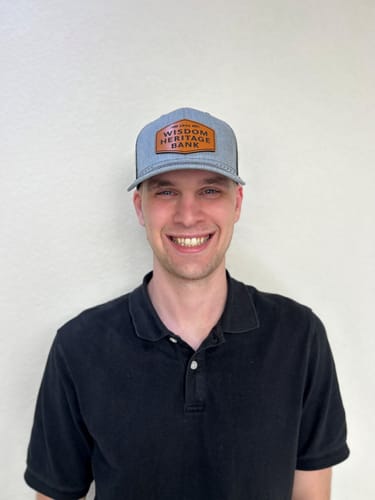 Customer photo review of Richardson 112 Genuine Leather Patch Hats Laser Engraved