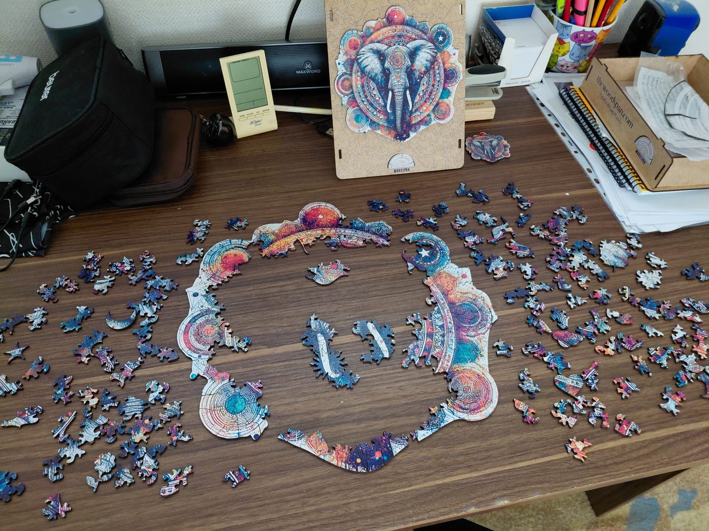 Customer photo review of Kozmik Harmoni: Fil ve Mandala - Ahşap Puzzle