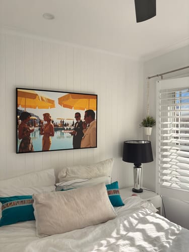 La Dolce Vita, Capri · Framed Canvas Wall Art framed in a customer's home - verified photo review