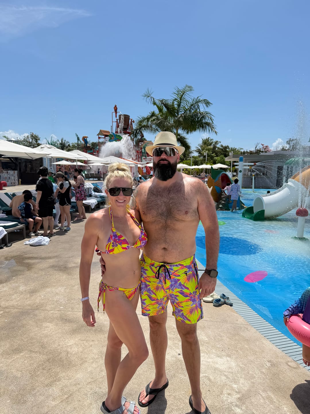 Customer photo review of Neon Orchid Electric Bikini Bottom