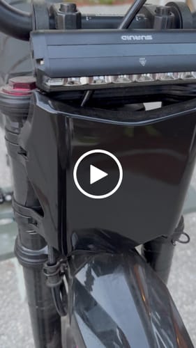 Customer video review of Glossy Motocutz Style Front Plate