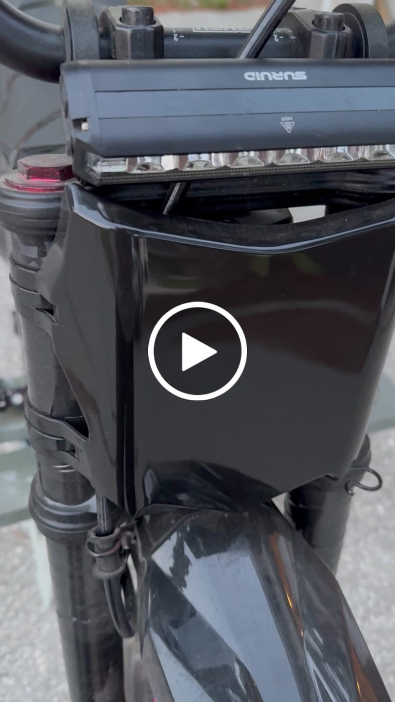 Customer video review of Glossy Motocutz Style Front Plate