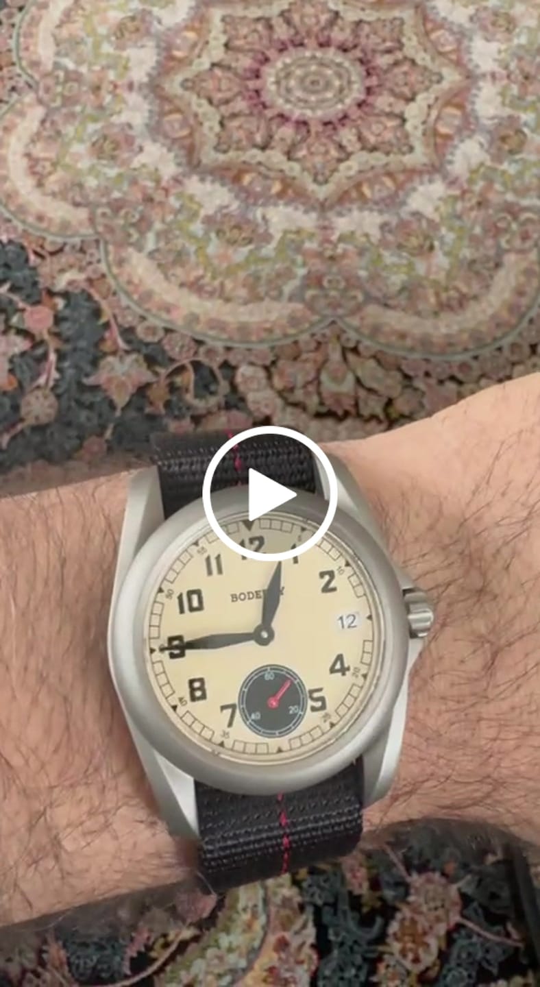 Customer video review of VOYAGER S72 – 72-Hour Power Reserve Titanium Automatic Field Watch, 100M Water Resistant | Cream